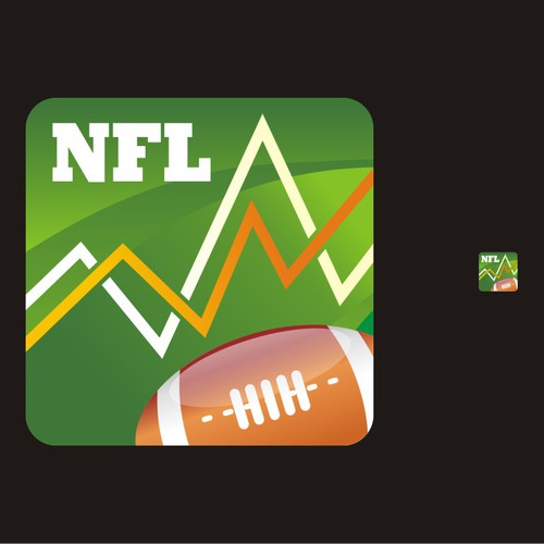 NFL themed iPhone app:  Launch icon, and loading screen Design by monash