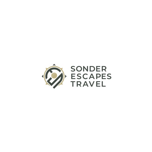 Luxury travel agency logo to appeal to international travelers. Design by Cengkeling