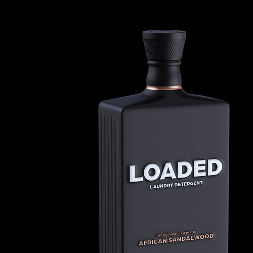 Masculine Cologne-Scented Laundry Detergent Bottle Diseño de Borisshija