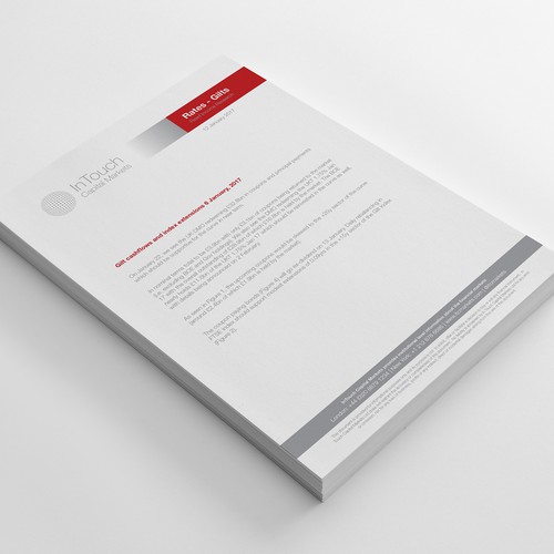 Research report design - simple & clear header & footer | Stationery ...