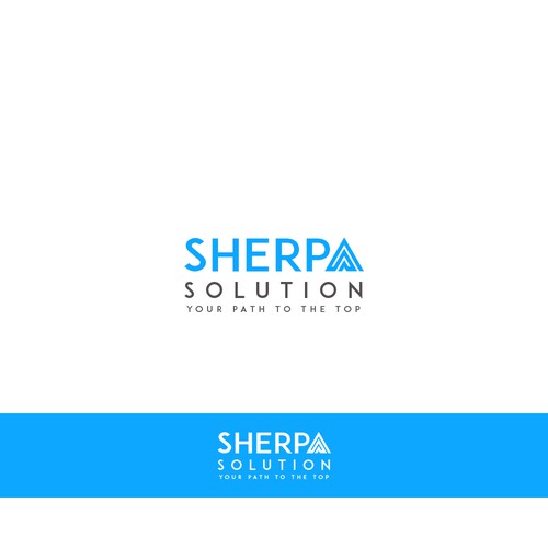 Create a powerful logo for Sherpa Solutions that will make people want to climb the career ladder Design by boniakbar