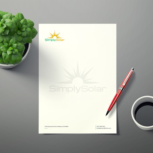 "Renewable Energy Company Letterhead" Design réalisé par Xclusive16