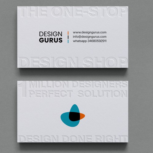 Xclusive16さんのBusiness Card for DesignGurus.comデザイン