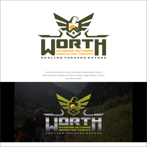 コンペ「Warrior Outdoor Recreation Therapy - WORTH Logo Design Contest」のデザイン by Elesenseさん 