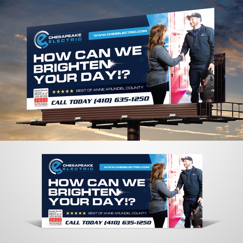 Chesapeake Electric Billboard Design by RED DOT