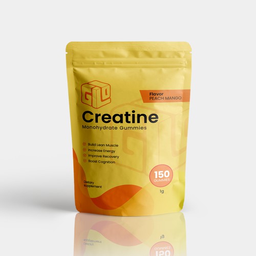 Bag Design for Creatine Monohydrate Gummy brand Design by Manthanshah
