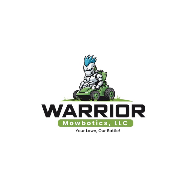 Design by A0neDesign titled "Warrior Mowbotics LCC"