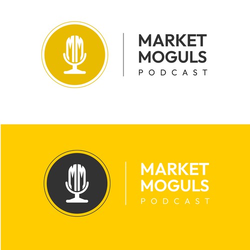 Minimalistic day trading podcast logo Design by Mr.Raza