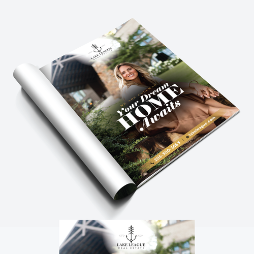 Need a full page magazine ad transitioning a new real estate company into town Design by Bennah