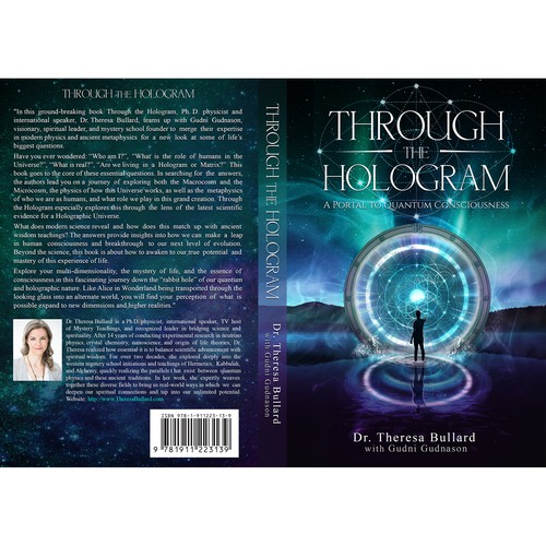 Futuristic Book Cover Design for Science & Spirituality Genre Réalisé par Broonson