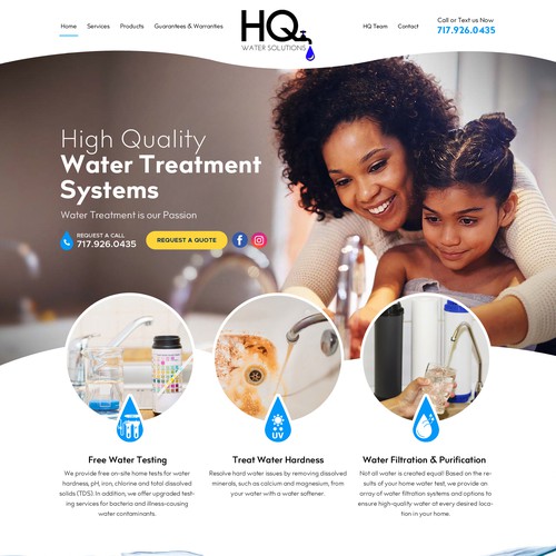 Website for Water Treatment Website Design réalisé par OMGuys™