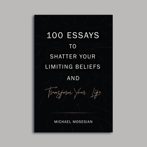 looking for a minimalist cover design, where elegant typography and subtle imagery take centre stage Design von Sabrinain