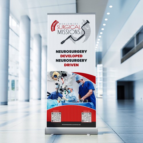 Surgical Non-Profit needs two 33x84in retractable banners for exhibitions Design by Graphic-Emperor
