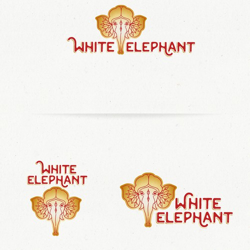 VectorilaさんのWhite Elephant Logoデザイン