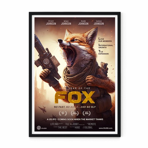 Life360 2023 Year of the Fox Poster Design by vsardju