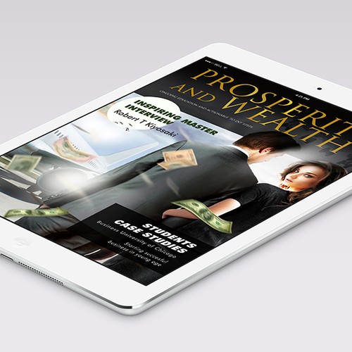 Create a winning magazine cover for an Apple Newsstand mag Réalisé par Grafisons