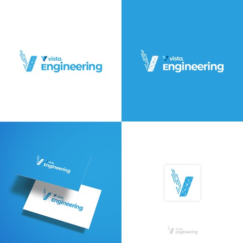 Vista Engineering Logo Design by @Creativemint