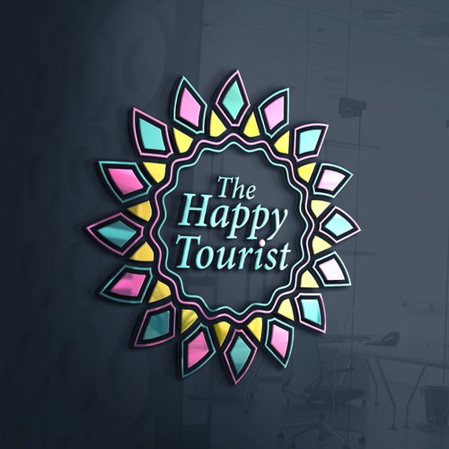"Diseña el logo de THE HAPPY TOURIST compañia turistica con muchas necesidades en el futuro..." winning Logo design
