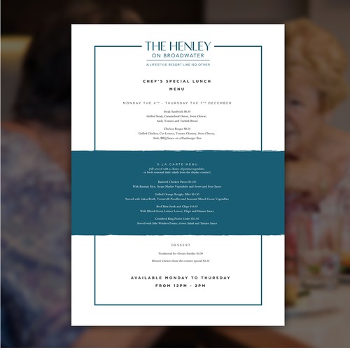 Elegant Bistro Menus Design by RELKHARAC