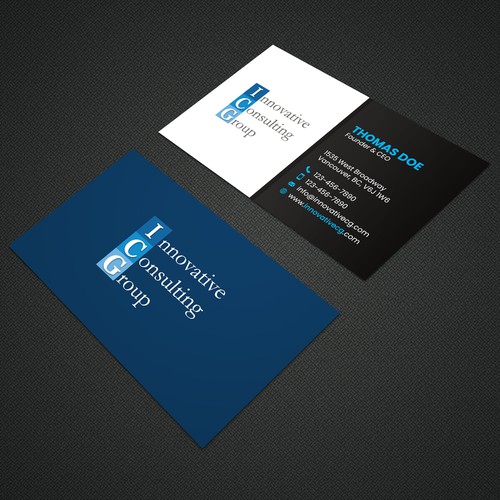 Design di ICG Business Cards di Naim Uddin