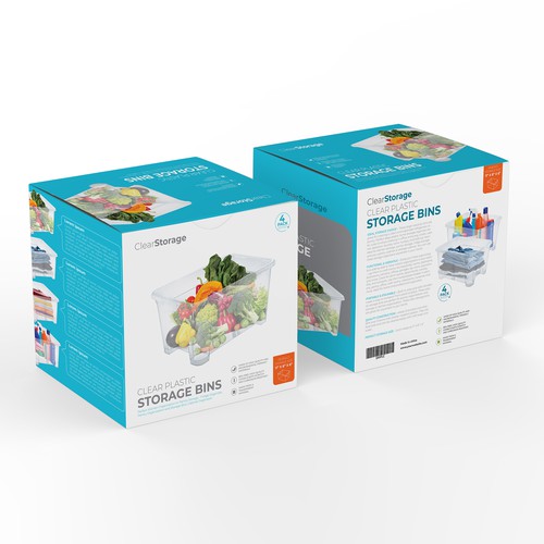 Design di Looking for a premium Packaging Design for Clear Plastic Storage Container Packaging box di Designlifelk