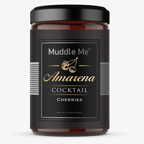 Label For Classy Cocktail Cherry Design by ADD778