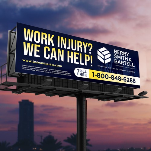 Law Firm Billboard Design by SoftSkills