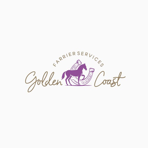 Golden Coast Farrier Services Design by tasa