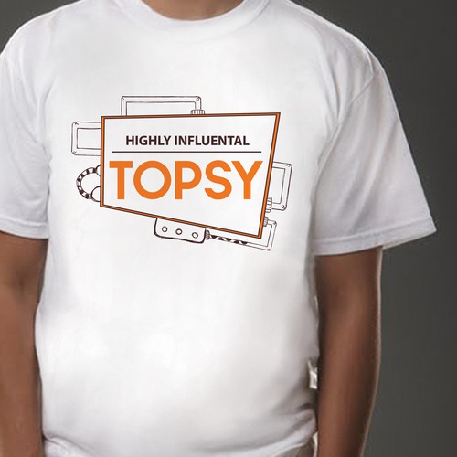 T-shirt for Topsy Ontwerp door raftiana