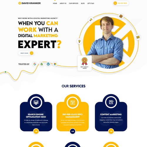 Digital Marketing Site Redesign Design by Modernize Digitals