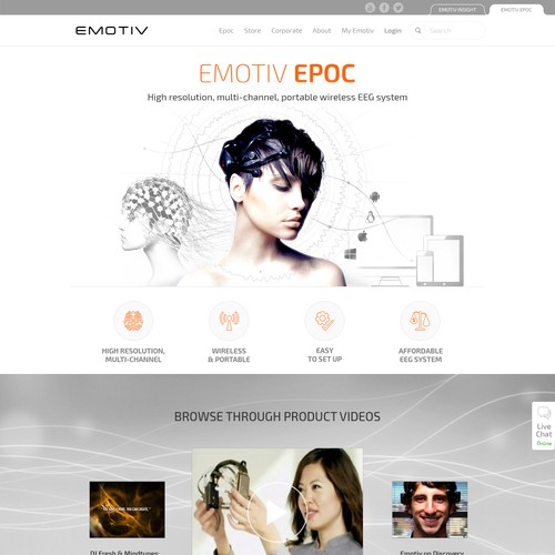 Redesign website for International Award Winning EEG system Design by Zallhady