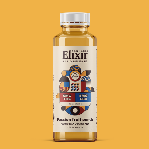 Label design for NineDot's Elixir product