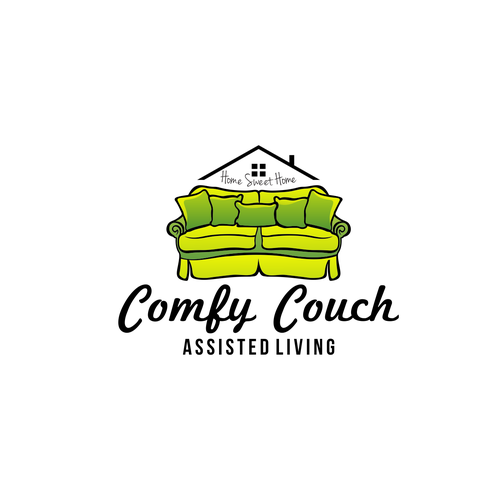 Comfy Couch Assisted Living, can you create love and warmth in a logo