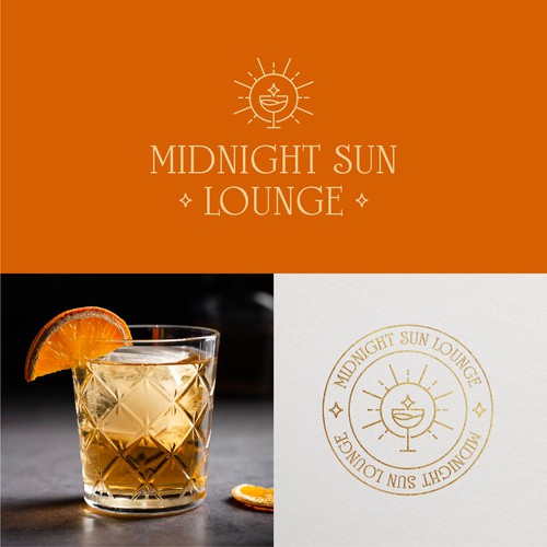 Midnight Sun Lounge logo for Dawson City, Yukon! Design by najetounis