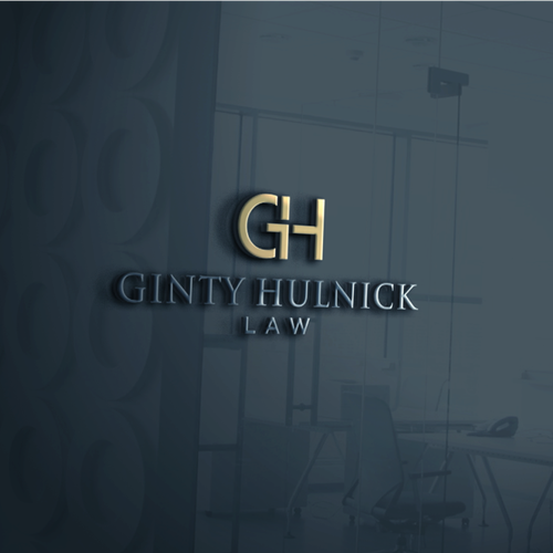 "Create a refined, timeless logo for Ginty Hulnick Law - a modern law firm (family/real estate)" winning Postcard, flyer or print