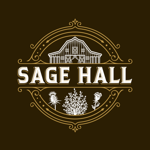 Sage Hall - Country Swing Dance & Wedding Venue Logo Design by IrfanSe