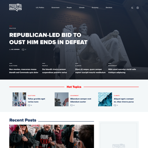 Wordpress Design for Political Blog Design by Ivan Fresh