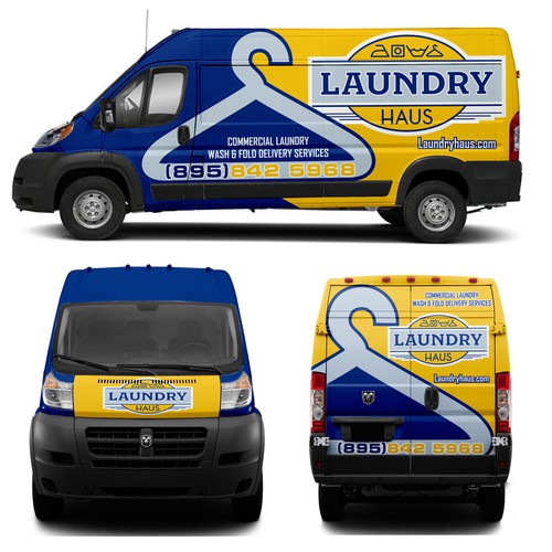 Laundry Haus delivery van Design by Anugerah ilahi