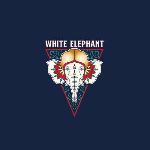 VectorilaさんのWhite Elephant Logoデザイン