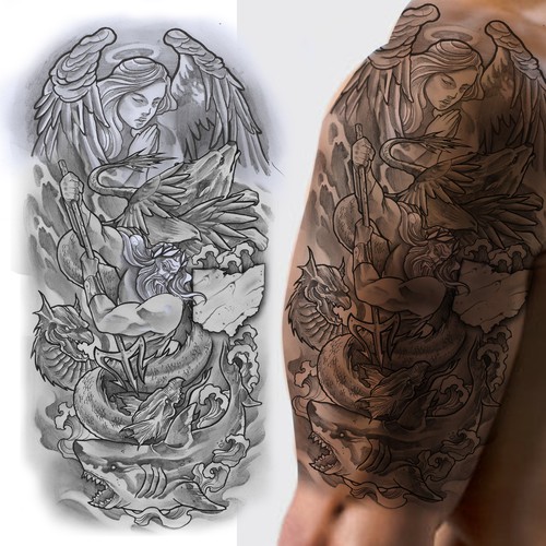 Design An Upper Arm Sleeve (Male) Design by Gwinbleid