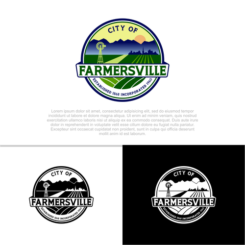 City of Farmersville Logo Design réalisé par CHICO_08