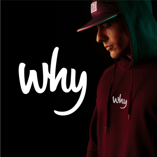 Clean simple logo needed to explain "why" for my clothing brand. Design by pantess art