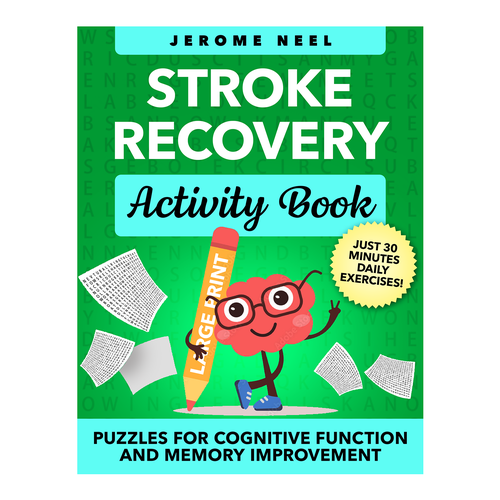 Stroke recovery activity book: Puzzles for cognitive function and memory improvement Design von AleMiglio