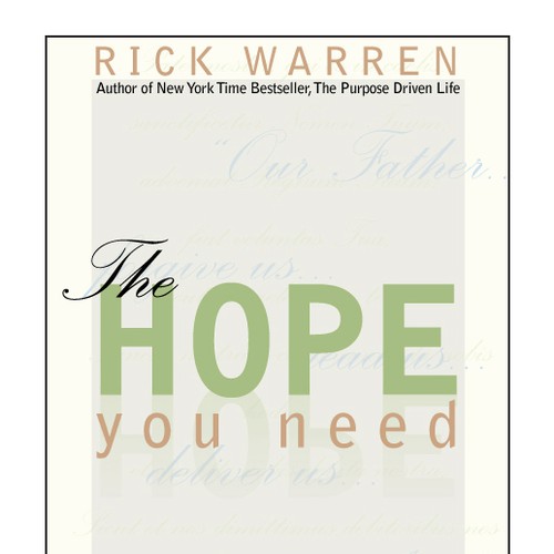 Design Rick Warren's New Book Cover Diseño de HarterBeck