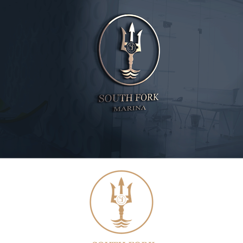 Design logo for newest and greatest mega-yacht marina in yachting capital of world.  Onward work. Design by ManevaDesigns
