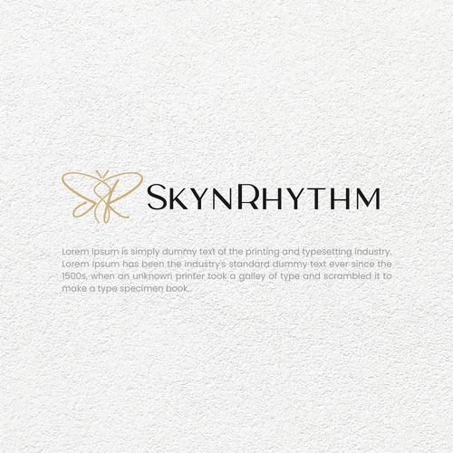 Design a minimal,calming,gentle logo for skin care. Design by m.odin