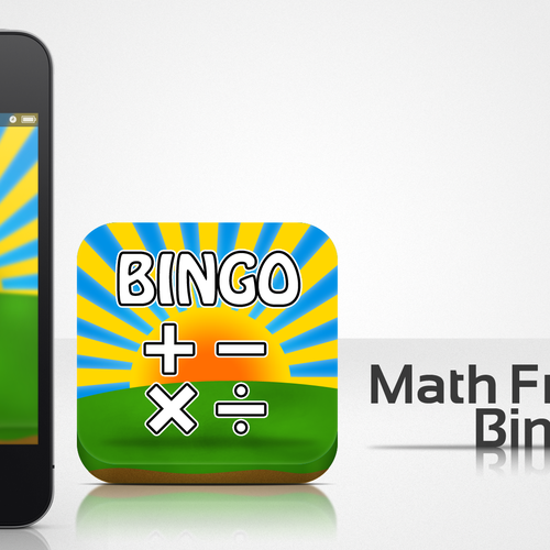 Help Math Fraction Bingo with a new app design Ontwerp door Timothy :)