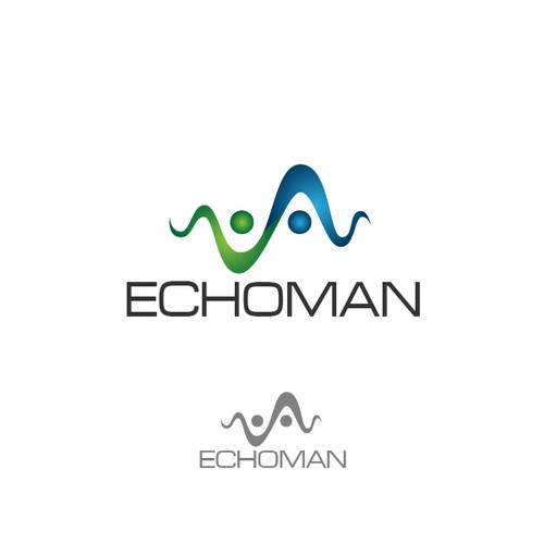 Create the next logo for ECHOMAN Diseño de Penxel Studio