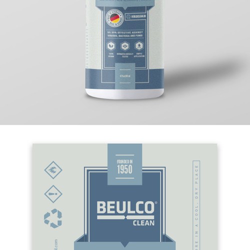 Create a new modern and ecological product label for our disinfectant.  Be brave, risky and provocative Design by Dxny