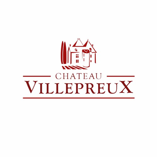 Modern new logo for French chateau and vineyard Design by Karen Faria